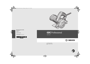 Manual Bosch GDC 120 Circular Saw