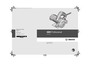 Manual Bosch GDC 121 Circular Saw