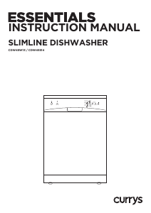 Manual Currys Essentials CDW45S14 Dishwasher