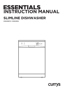 Manual Currys Essentials CDW45W13 Dishwasher