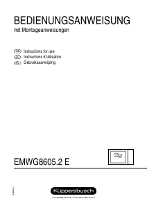 Bedienungsanleitung Küppersbusch EMWG 8605.2 E Mikrowelle