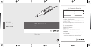 Manual Bosch GGS 27 L Retificadora direita