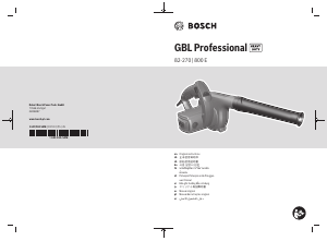 Manual Bosch GBL 82-270 Soprador de folhas