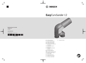 Vadovas Bosch EasyCurvSander 12 Ekscentrinės šlifavimo staklės