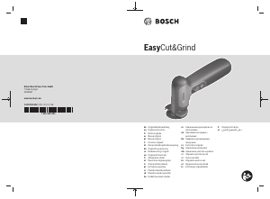 Kasutusjuhend Bosch EasyCut&Grind Nurklihvija