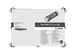 Priročnik Bosch GLI 12V-80 Baterijska svetilka