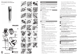 Manual Philips QC5135 Hair Clipper