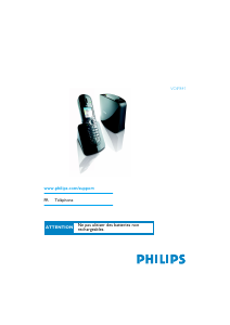 Mode d’emploi Philips VOIP8411B Téléphone IP