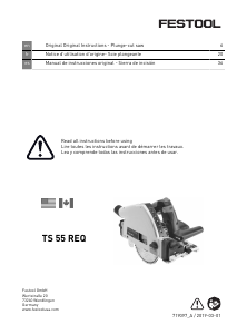 Mode d’emploi Festool TS 55 REQ-F-Plus Scie plongeante