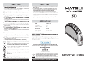 Handleiding Matsui MCH2000FTEU Kachel