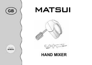 Manual Matsui MHM200 Hand Mixer
