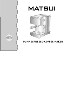 Handleiding Matsui ME215SS Koffiezetapparaat