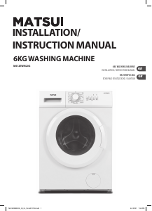 Manual Matsui M612EWM20G Washing Machine