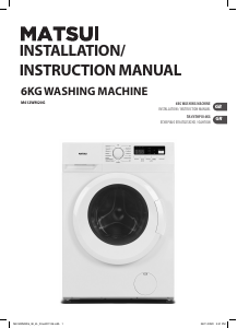 Manual Matsui M612WM20G Washing Machine