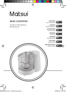 Käyttöohje Matsui M35MCW12E Minileikkuri