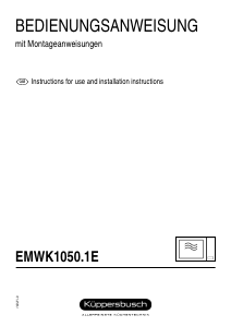 Bedienungsanleitung Küppersbusch EMWK 1050.1 E Mikrowelle