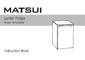 Handleiding Matsui MF128WW Koelkast