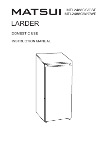 Handleiding Matsui MTL2488GWE Koelkast