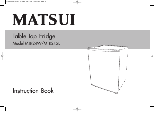 Manual Matsui MTR24SL Refrigerator