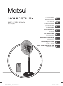 Manual Matsui MSF13RE Fan