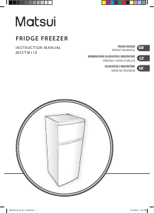 Manual Matsui M55TW11E Fridge-Freezer
