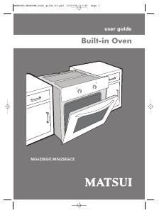 Manual Matsui MF62SBGIT Oven