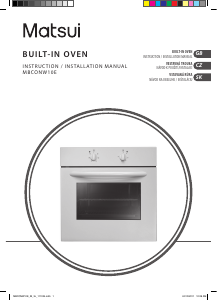 Handleiding Matsui MBCONW10E Oven