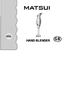 Instrukcja Matsui MHB200E Blender ręczny