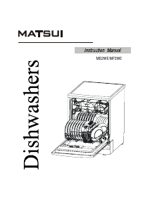 Manual Matsui MS2WE Dishwasher