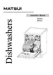 Manual Matsui MF2W/A Dishwasher