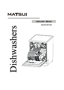 Manual Matsui MF2WE Dishwasher