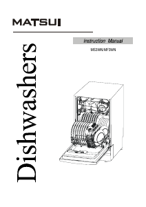 Manual Matsui MS3WN Dishwasher