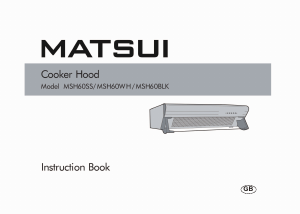Manual Matsui MSH60WH Cooker Hood