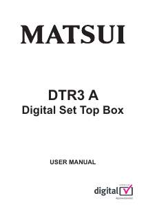 Manual Matsui DTR3A Digital Receiver