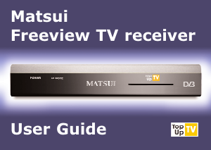 Manual Matsui TUTV1 Digital Receiver