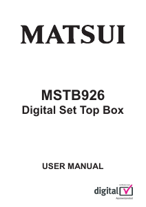Handleiding Matsui MSTB926 Digitale ontvanger