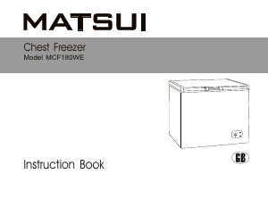 Handleiding Matsui MCF180WE Vriezer