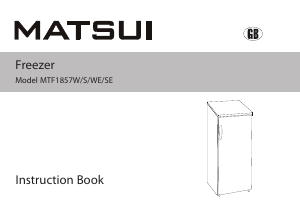 Manual Matsui MTF1857W Freezer