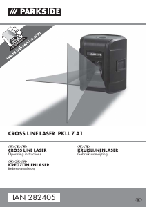 Manual Parkside IAN 282405 Line Laser