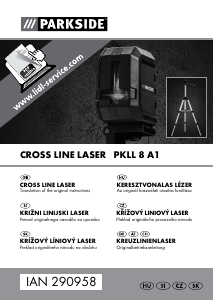 Návod Parkside PKLL 8 A1 Čiarový laser