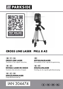 Manual Parkside PKLL 8 A2 Line Laser