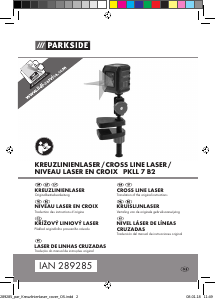 Bedienungsanleitung Parkside PKLL 7 B2 Linienlaser