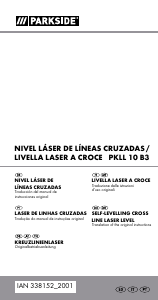 Manual Parkside PKLL 10 B3 Nível laser de linha