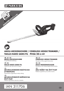 Mode d’emploi Parkside IAN 311706 Taille-haies