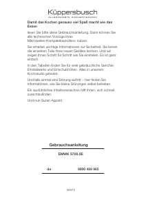 Bedienungsanleitung Küppersbusch EMWK 9700.0 E Mikrowelle