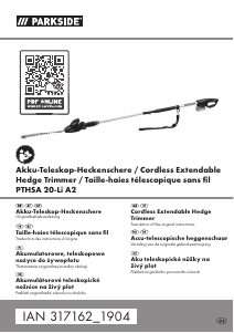 Handleiding Parkside PTHSA 20-Li A2 Heggenschaar