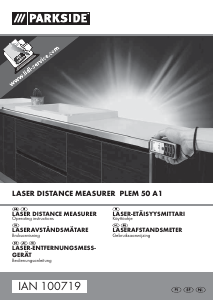 Bedienungsanleitung Parkside IAN 100719 Laser-entfernungsmesser