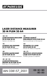 Handleiding Parkside PLEM 20 A4 Afstandsmeter