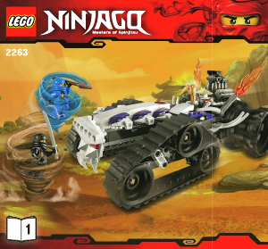 Manual de uso Lego set 2263 Ninjago Destructor turbo