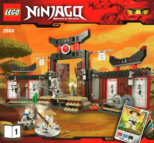 Manual de uso Lego set 2504 Ninjago Dojo de Spinjitzu